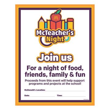 mcteachers night smilemakers mcdonalds approved vendor for mcdonalds mcteacher night flyer