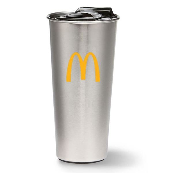 Picture of Golden Arches 16 oz Silver Tumbler