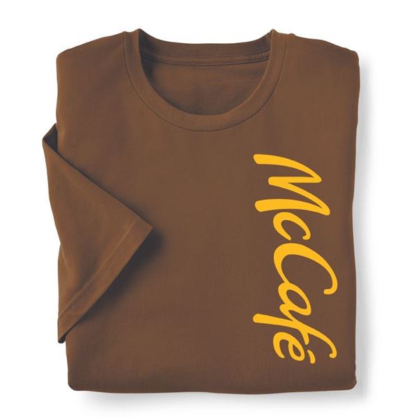 Picture of McCafé Wordmark Brown T-Shirt