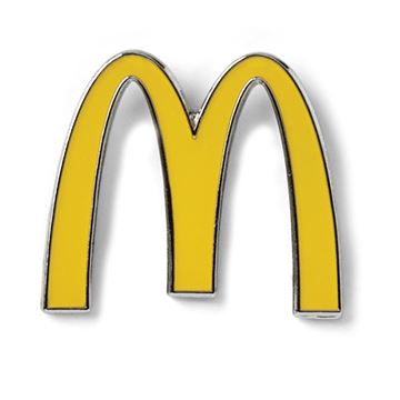 McDonald's Pins 100% Service Teachers Apple Mickey D's