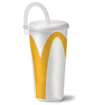 Picture of Arches Cup With Clear Straw