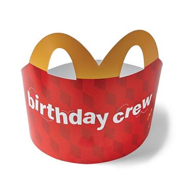 Picture of Happy Meal Box Birthday Crew Hats - 25 per pack