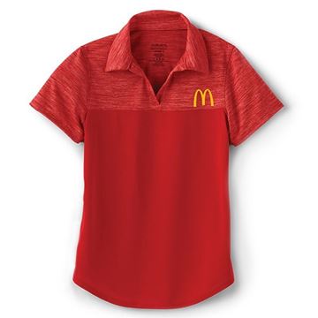 Picture of Ladies' Augusta® Red Two Tone Performance Polo