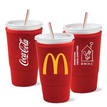 Picture of RMHC Sok-It® 30oz SodaSok Plastic Cold Cup Sleeve 50/CS - Coca-Cola