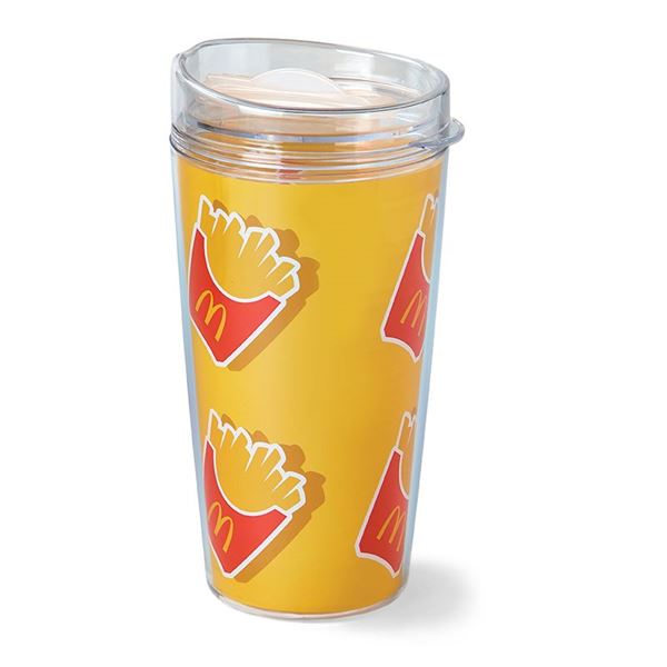 15 oz Arches Travel Mug - Smilemakers  McDonald's approved vendor for  branded merchandise