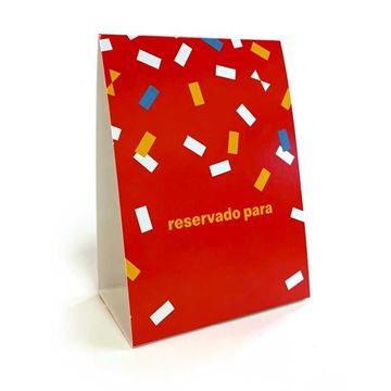 Picture of Confetti Reserved Table Sign (Spanish)  - 10 per Pack