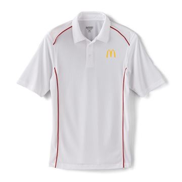 Picture of Men's Augusta® White Piped Performance Polo
