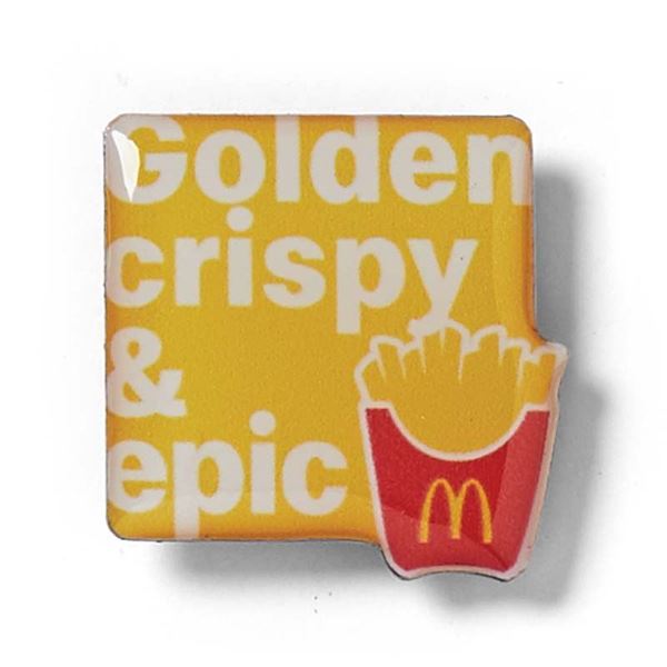 Picture of Square Fry Box Golden Crispy & Epic Pin