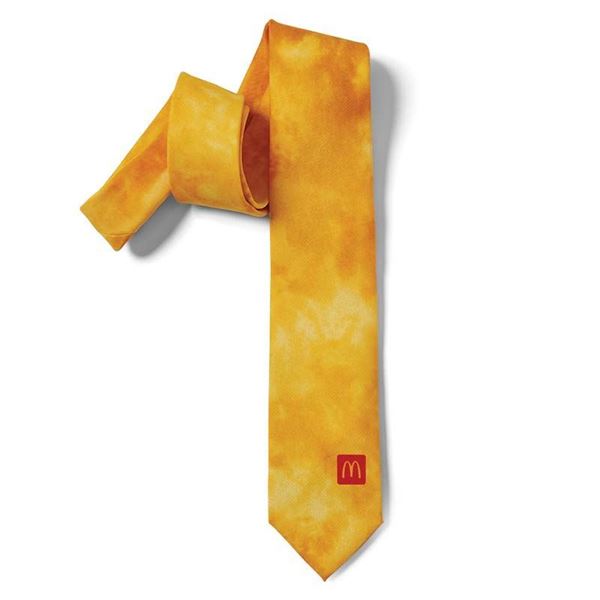 Picture of Men's Gold Tie-dye Tie 