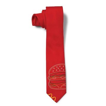 Picture of Men's Big Mac Outline Tie Red