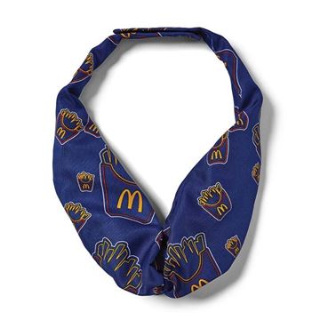 Picture of Ladies Fry Box Outline all over print Tie Navy