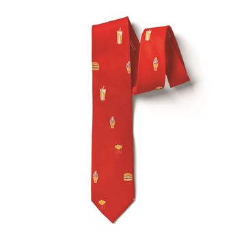 Picture of Red Icon Pattern Men's Tie