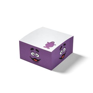 Picture of Grimace Post-It Notes Half Cube
