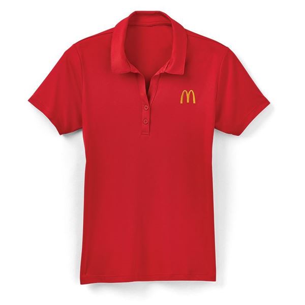Picture of Ladies' Red Performance Polo