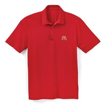 Picture of Mens' Red Performance Polo