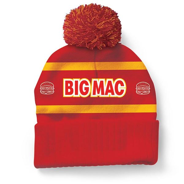 Big Mac Pom Beanie - Smilemakers  McDonald's approved vendor for branded  merchandise