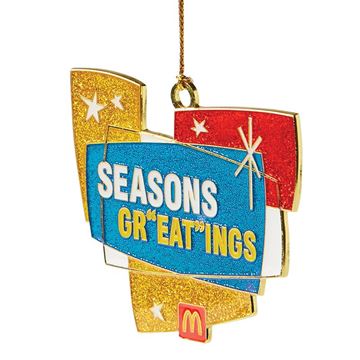 Picture of Seasons Gr"eat"ings Glitter Ornament