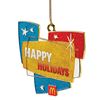 Picture of Happy Holidays Glitter Ornament