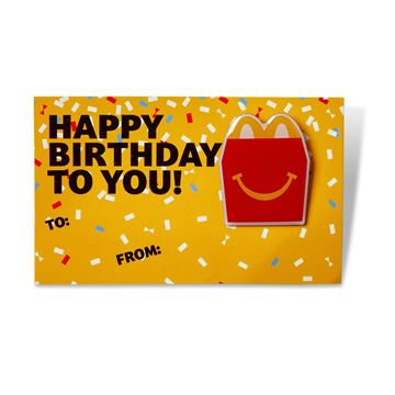 Picture of Happy Birthday Lapel Pin Card