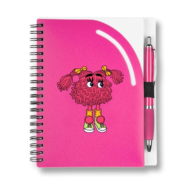 Picture of Pink Fry Kid Spiral Notebook with Pen