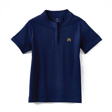 Picture of Ladies' Arches Navy Mandarin Collar Performance Polo