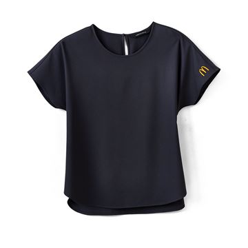 Picture of Ladies' Arches Grey Stretch Crepe Crew Neck Shirt