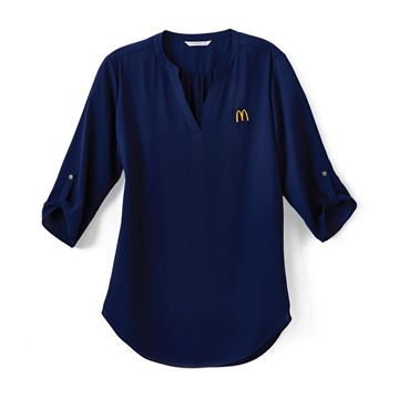 Picture of Ladies' Arches Navy Stretch 3/4 Sleeve Tunic