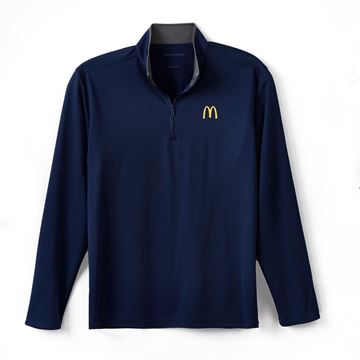 Picture of Men's Arches Navy Silk Touch 1/4 Zip Pullover