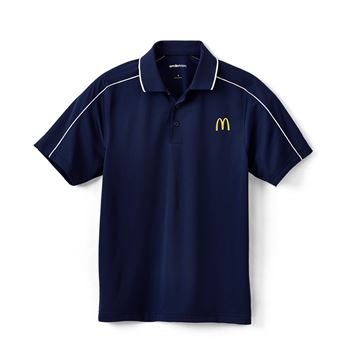 Picture of Men's Arches Navy Piped Polo