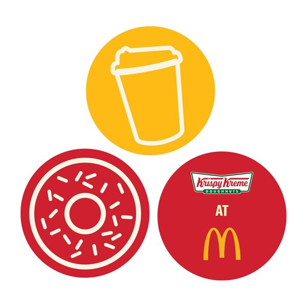 Picture of Krispy Kreme Button Pack 12/PK