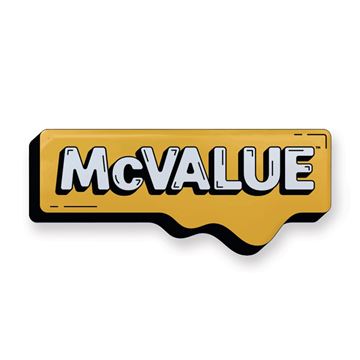 Picture of McValue Buttons  3"" Wide 25/PK