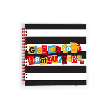 Picture of Hamburglar Ransom Note Small Square Notebook