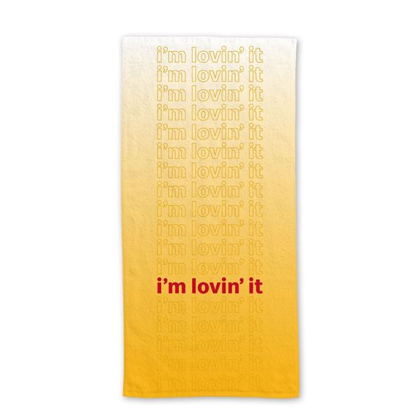 Picture of I’m lovin' it Ombre Beach Towel