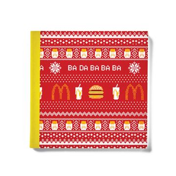 Picture of Holiday Sweater Pattern Square Mini Journal