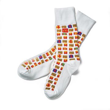 Picture of 8-Bit Present Pattern Socks