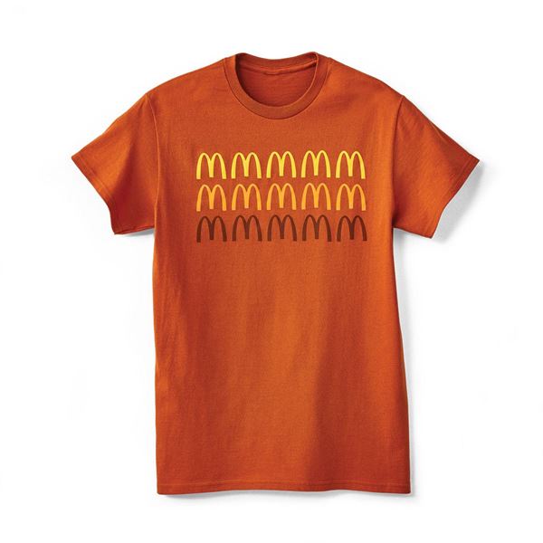 Picture of Repeating Retro Arches Brown T-Shirt