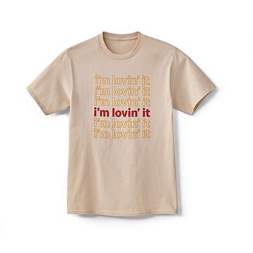 Picture of i'm lovin' it Cream T-Shirt