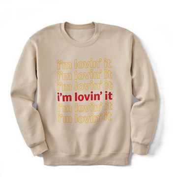 Picture of i'm lovin' it Cream Crewneck
