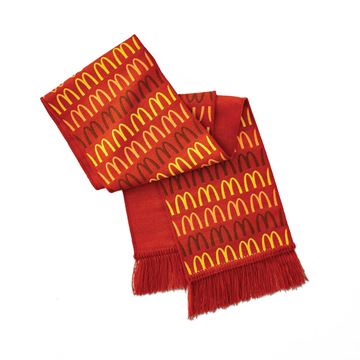 Picture of Repeating Retro Arches Brown Scarf