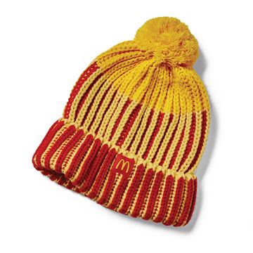 Picture of Color-Block Knit Pom Beanie