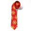 Picture of Gold & Red Snowflake Men's Tie