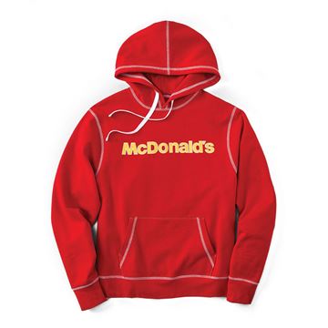 Picture of Red Contrast Stitch Hoodie