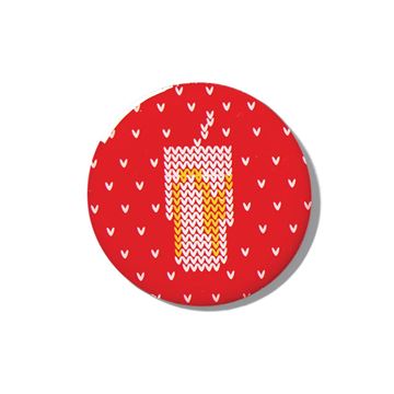 Picture of Sweater Knit Drink Cup Lapel Pin