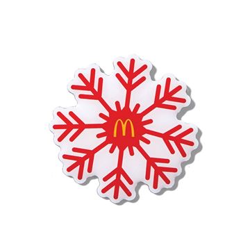 Picture of Red Snowflake with Arches Lapel Pin