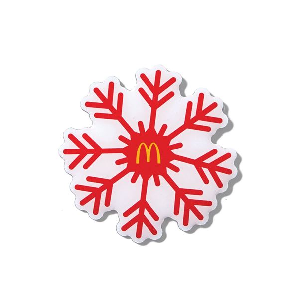 Picture of Red Snowflake with Arches Lapel Pin