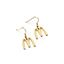 Picture of Gold Plated Arches Earrings
