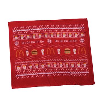 Picture of Holiday Sweater Pattern Plush Blanket