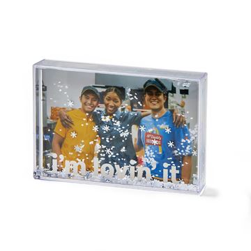 Picture of i'm lovin' it Snow Block Photo Frame