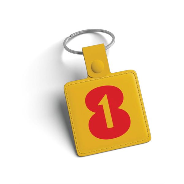 Picture of 1 in 8 PVC Keychain