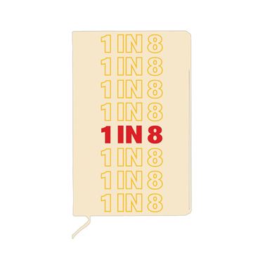 Picture of 1 in 8 Hardcover Journal  5" x 7"